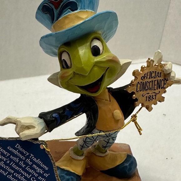NIB Disney Traditions Jim Shore Jiminy Cricket Figurine Official Conscience 1897 - Picture 11 of 14